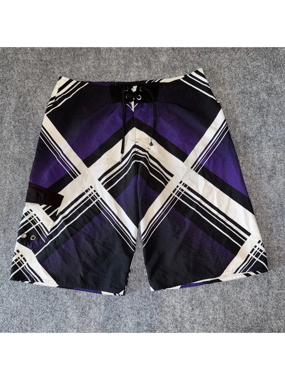 Tony Hawk Abstract Grunge Surf Board Shorts Mens MD Vtg y2k 90s Rare